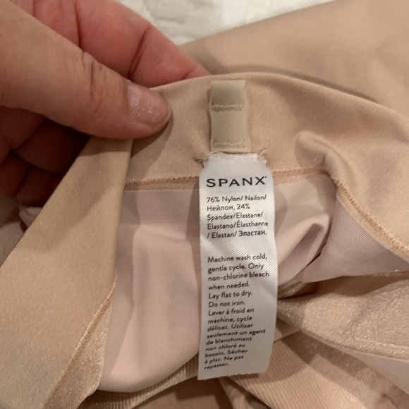 SPANX® OnCore High-Waisted Brief in Soft Nude - Size L - Picture 6 of 14